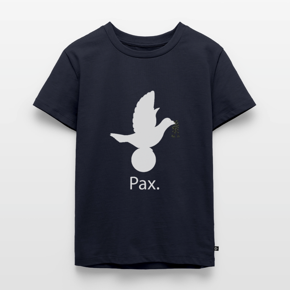 T-shirt Premium Enfant Pax blanc - Lusoquot - bleu marine