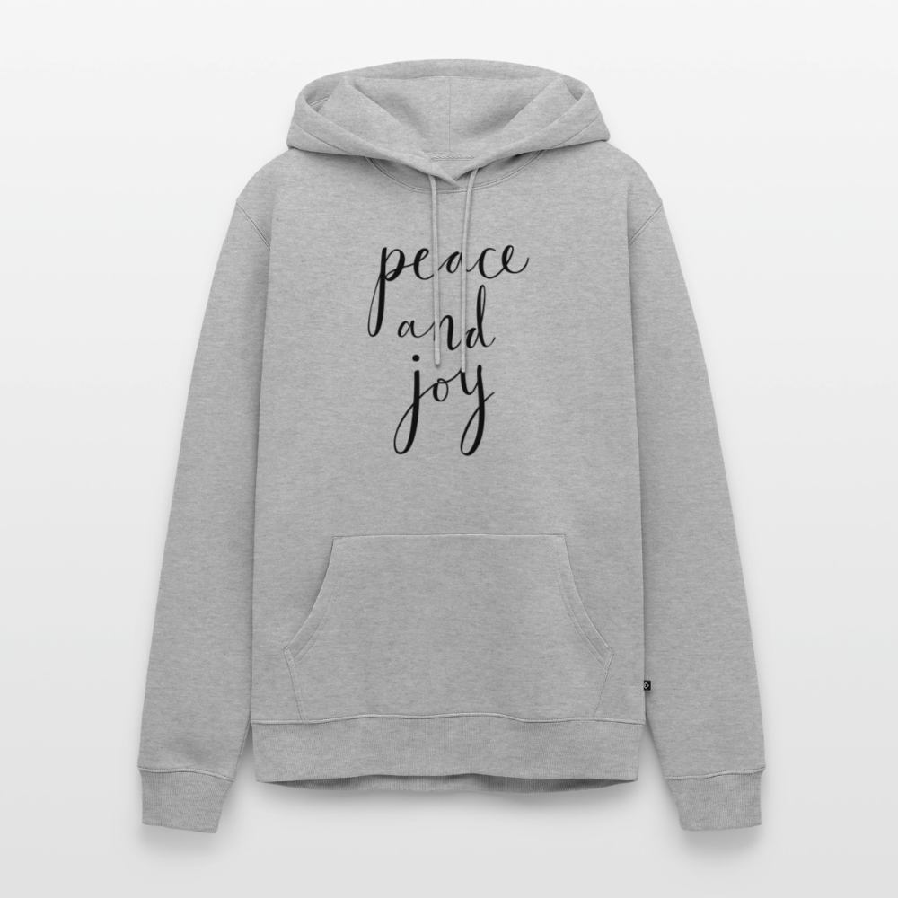 Sweat-shirt à capuche Premium pour hommes Peace and joy Peace noir - Lusoquot - gris chiné