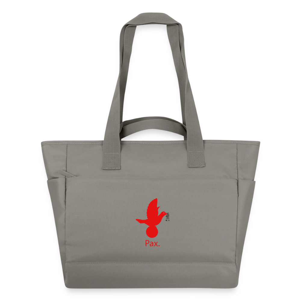 Sac matelassé déperlant Pax rouge -Lusoquot - gris