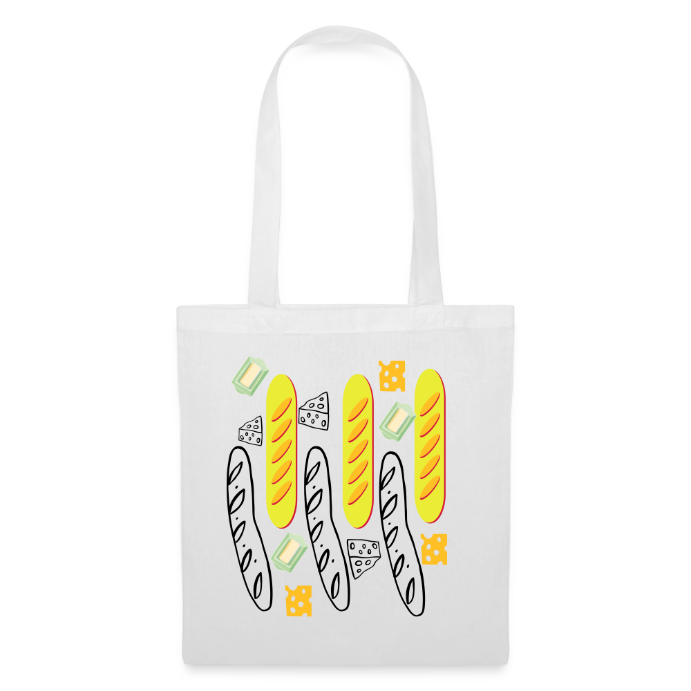 Tote Bag Paix jaune - Lusoquot - blanc