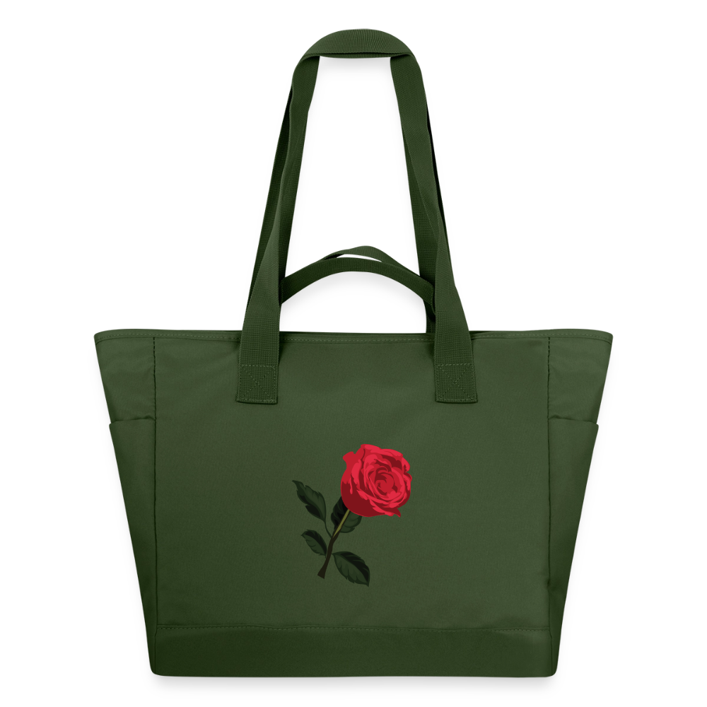 Sac matelassé déperlant Ntifafa rouge - Lusoquot - vert sapin