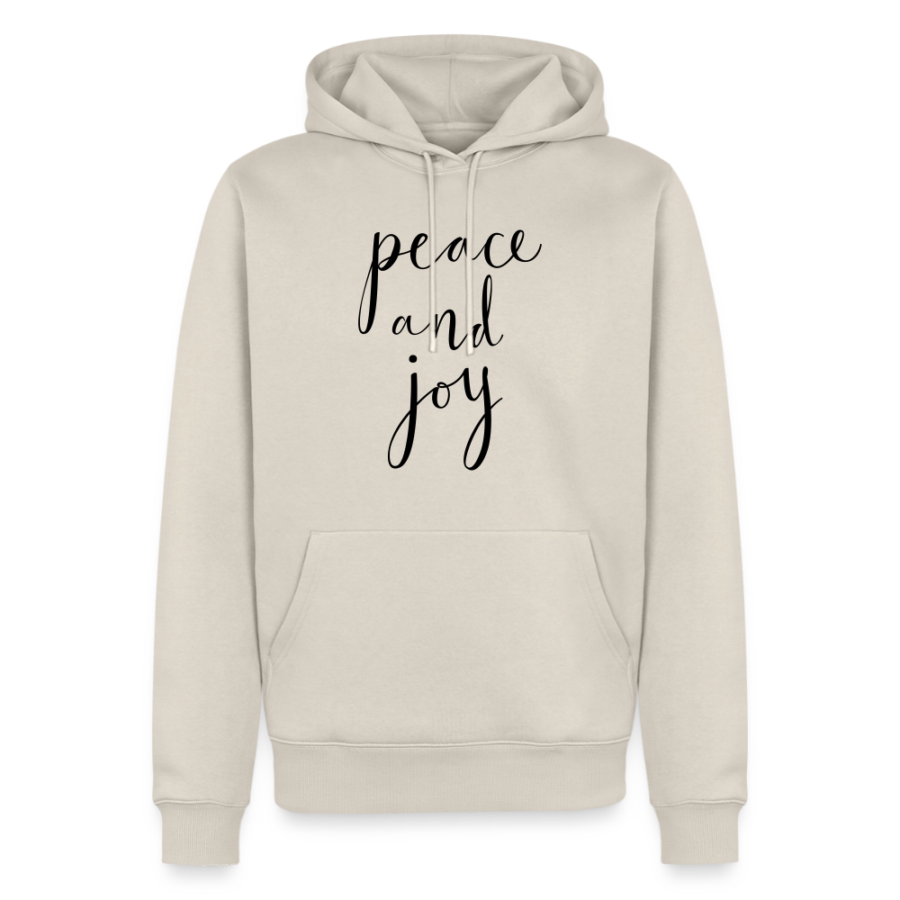 Sweat-shirt à capuche Premium pour hommes Peace and joy Peace noir - Lusoquot - beige