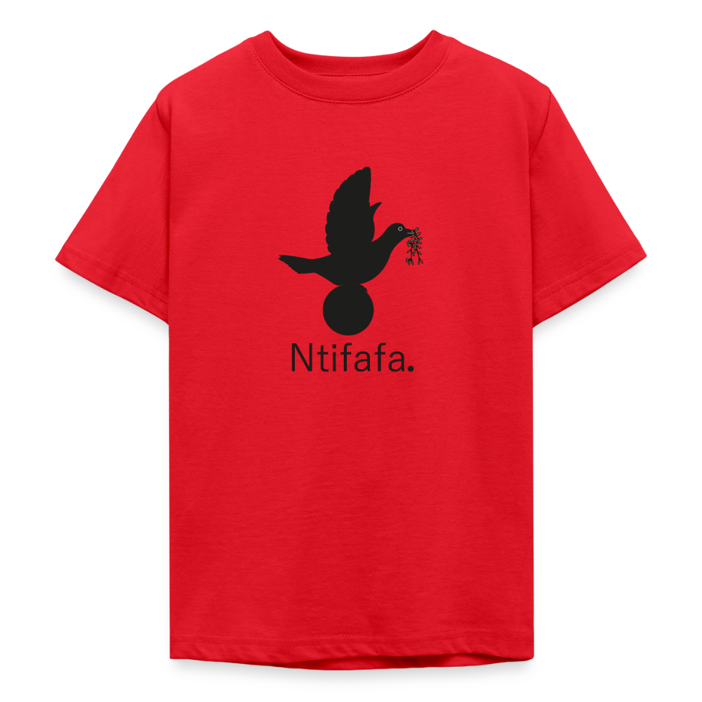 T-shirt Ado Ntifafa noir - Lusoquot - rouge