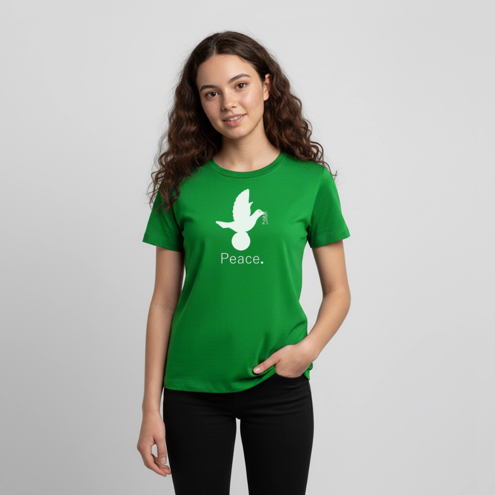 T-shirt Premium Ado Peace blanc Lusoquot - vert