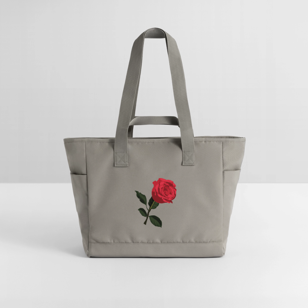 Sac matelassé déperlant Ntifafa rouge - Lusoquot - gris