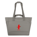 Sac matelassé déperlant Ntifafa rouge - Lusoquot - gris