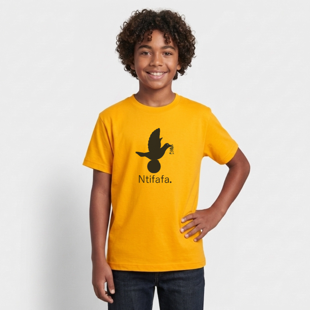 T-shirt Ado Ntifafa noir - Lusoquot - or