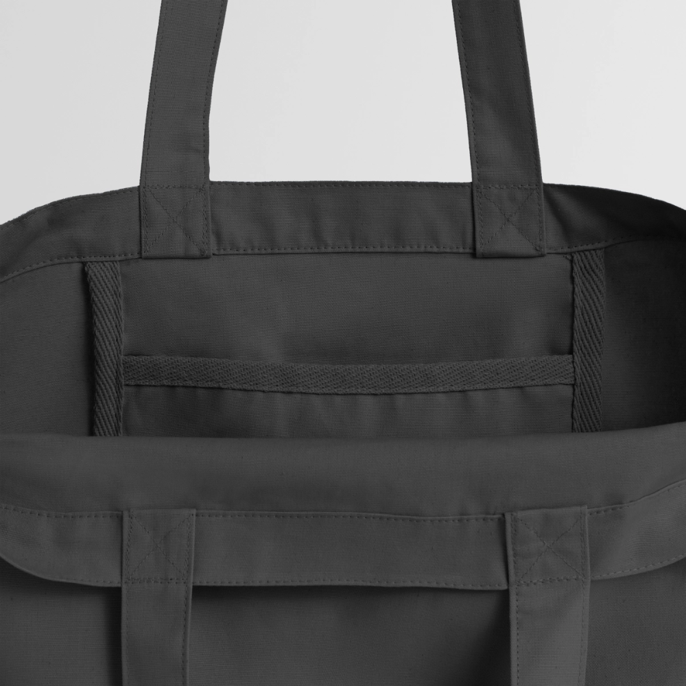 Tote bag Stanley/Stella Midweight recyclé Coeur Peace rose - Lusoquot - charbon