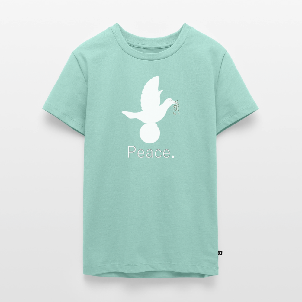 T-shirt Premium Ado Peace blanc Lusoquot - menthe 