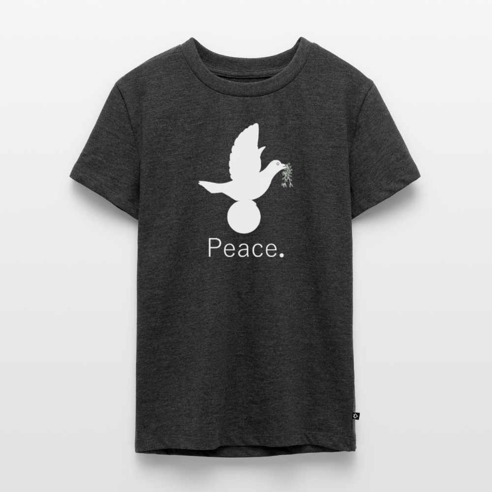 T-shirt Premium Ado Peace blanc Lusoquot - anthracite chiné