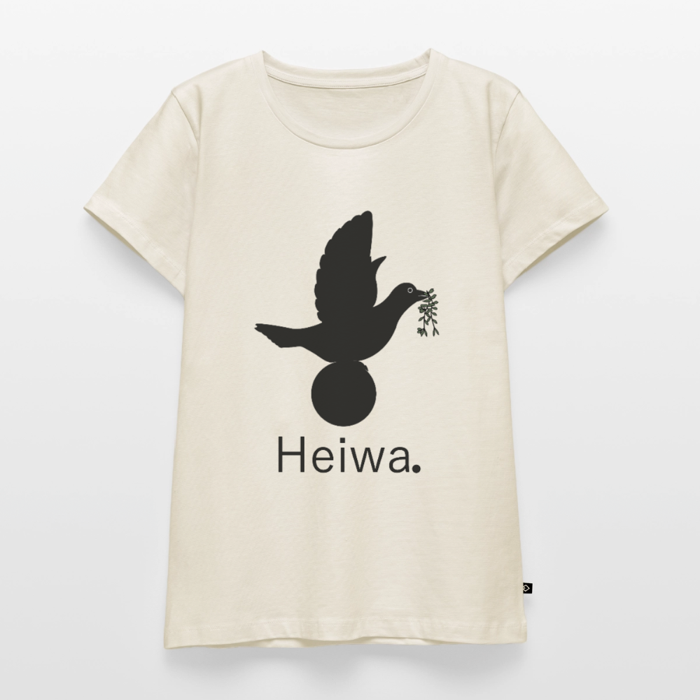 T-shirt Premium Femme Heiwa noir - Lusoquot - blanc cassé