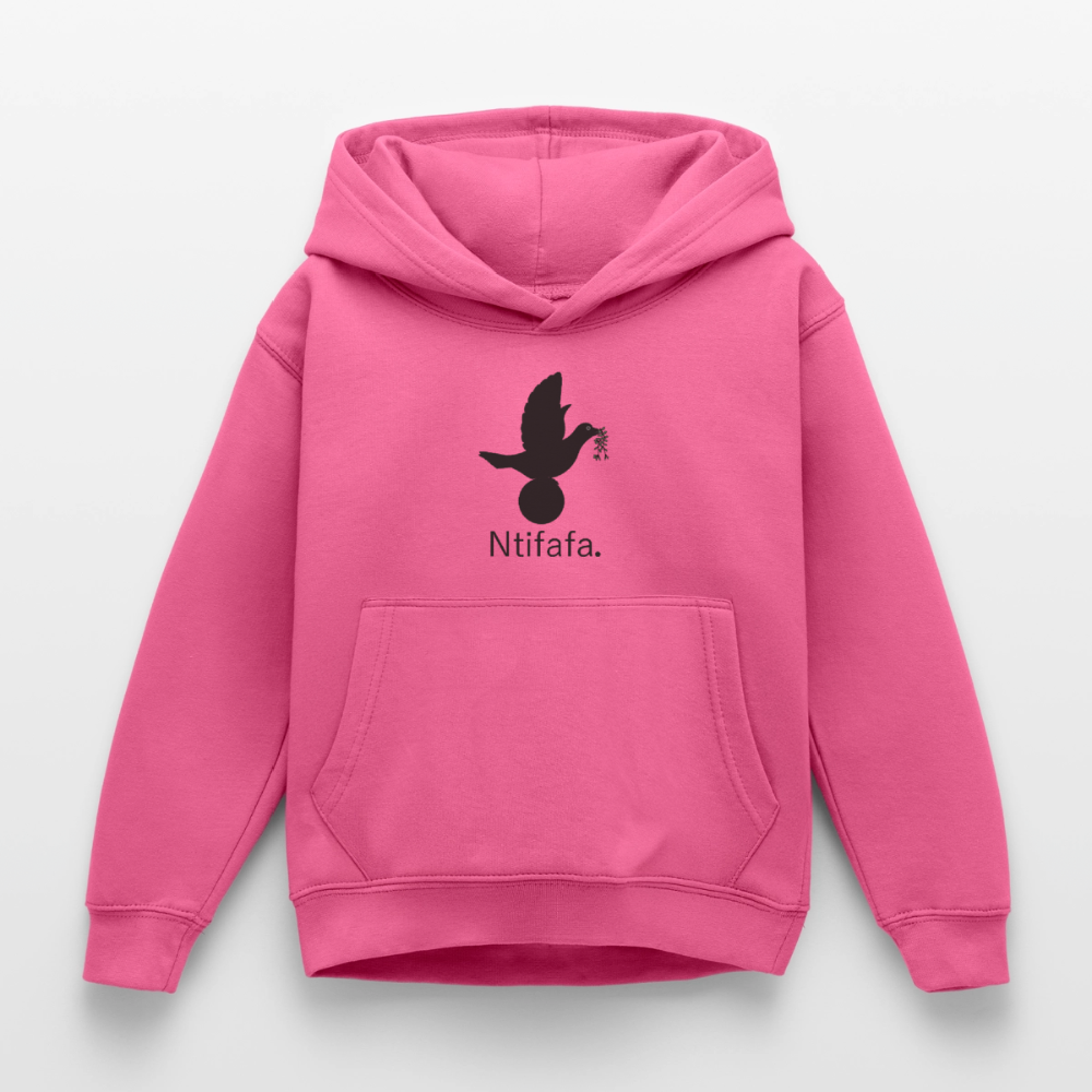 Sweat à capuche Enfant Ntifafa noir - Lusoquot - rose