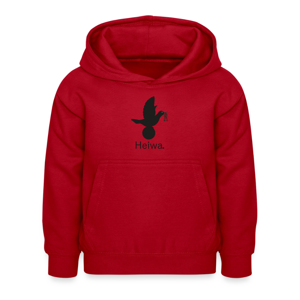 Sweat à capuche Enfant Heiwa noir - Lusoquot - rouge