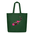 Tote bag Stanley/Stella Midweight recyclé Coeur Peace rose - Lusoquot - vert bouteille