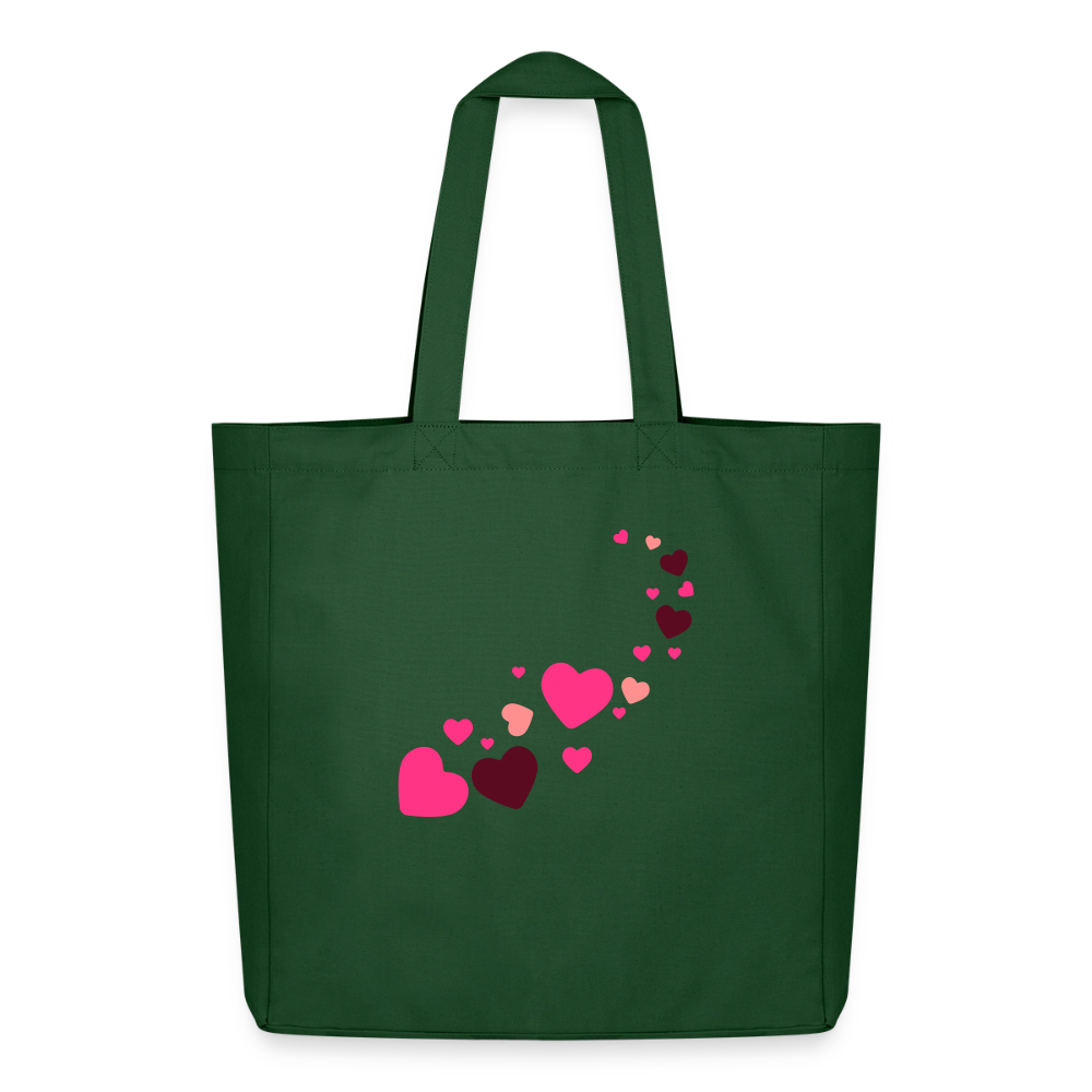 Tote bag Stanley/Stella Midweight recyclé Coeur Peace rose - Lusoquot - vert bouteille