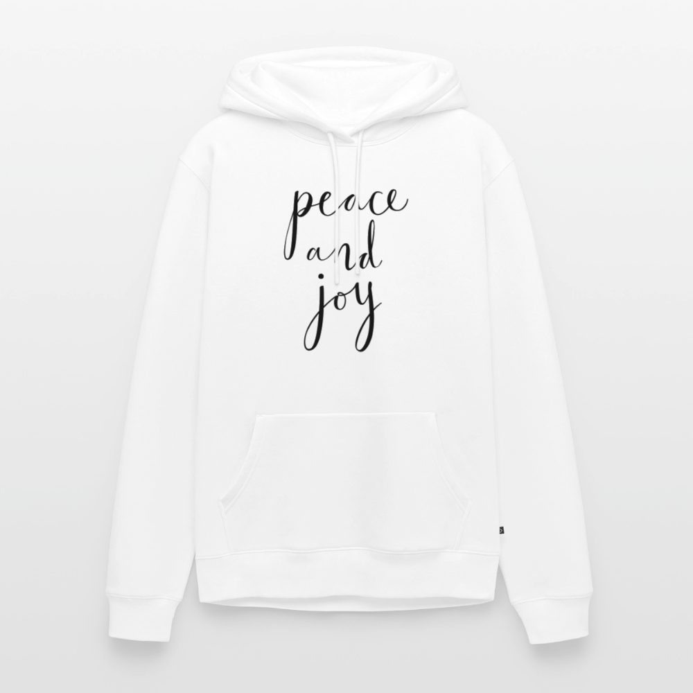 Sweat-shirt à capuche Premium pour hommes Peace and joy Peace noir - Lusoquot - blanc