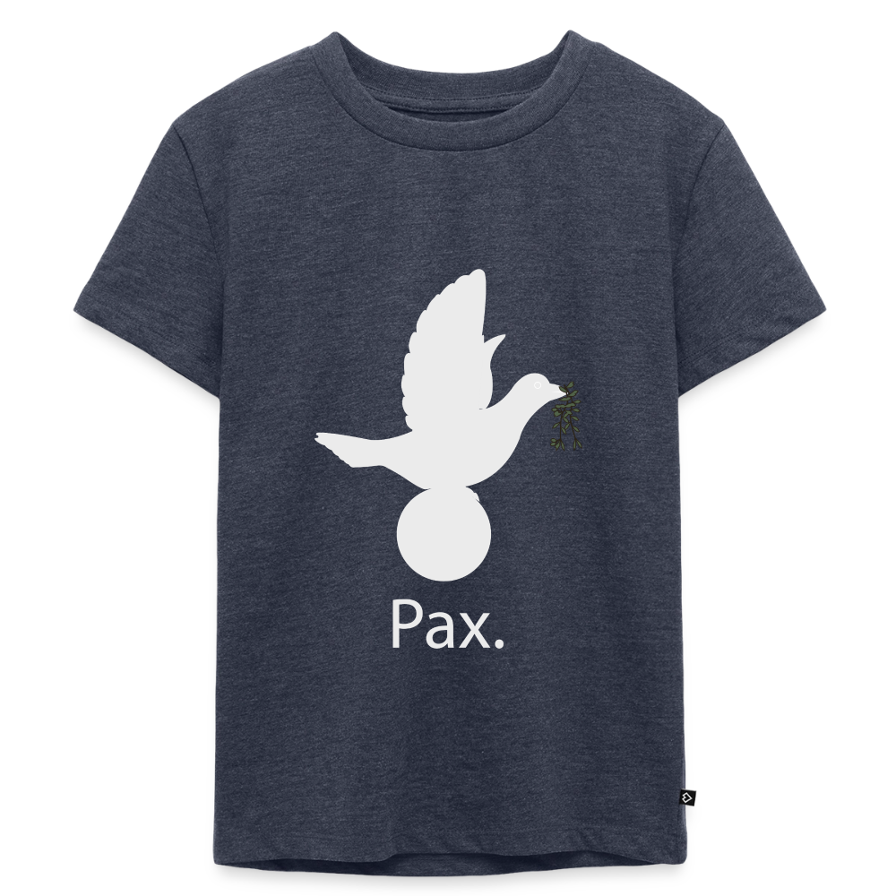 T-shirt Premium Enfant Pax blanc - Lusoquot - bleu jeans 