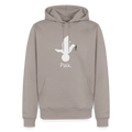 Sweat-shirt à capuche Premium pour hommes Paix blanc - Lusoquot - taupe