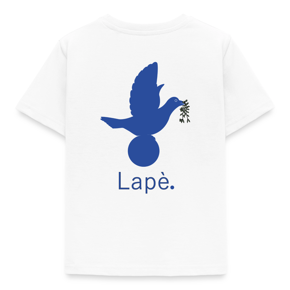 T-shirt Enfant anniversaire 2 ans Lapè bleu - Lusoquot - blanc