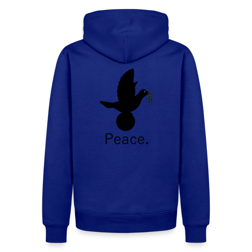 Sweat-shirt à capuche Premium pour hommes Peace and joy Peace noir - Lusoquot - bleu roi