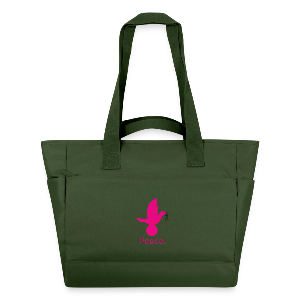 Sac matelassé déperlant Peace rose - Lusoquot - vert sapin