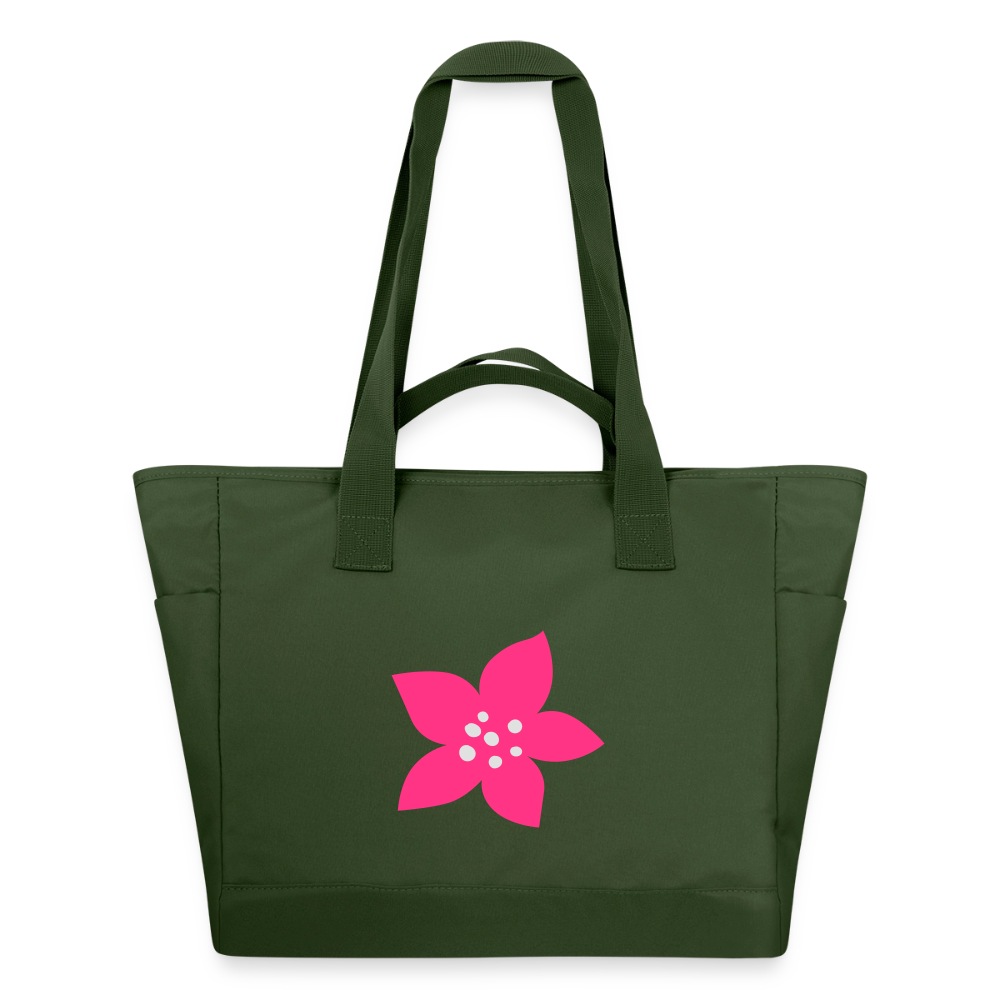 Sac matelassé déperlant Peace rose - Lusoquot - vert sapin