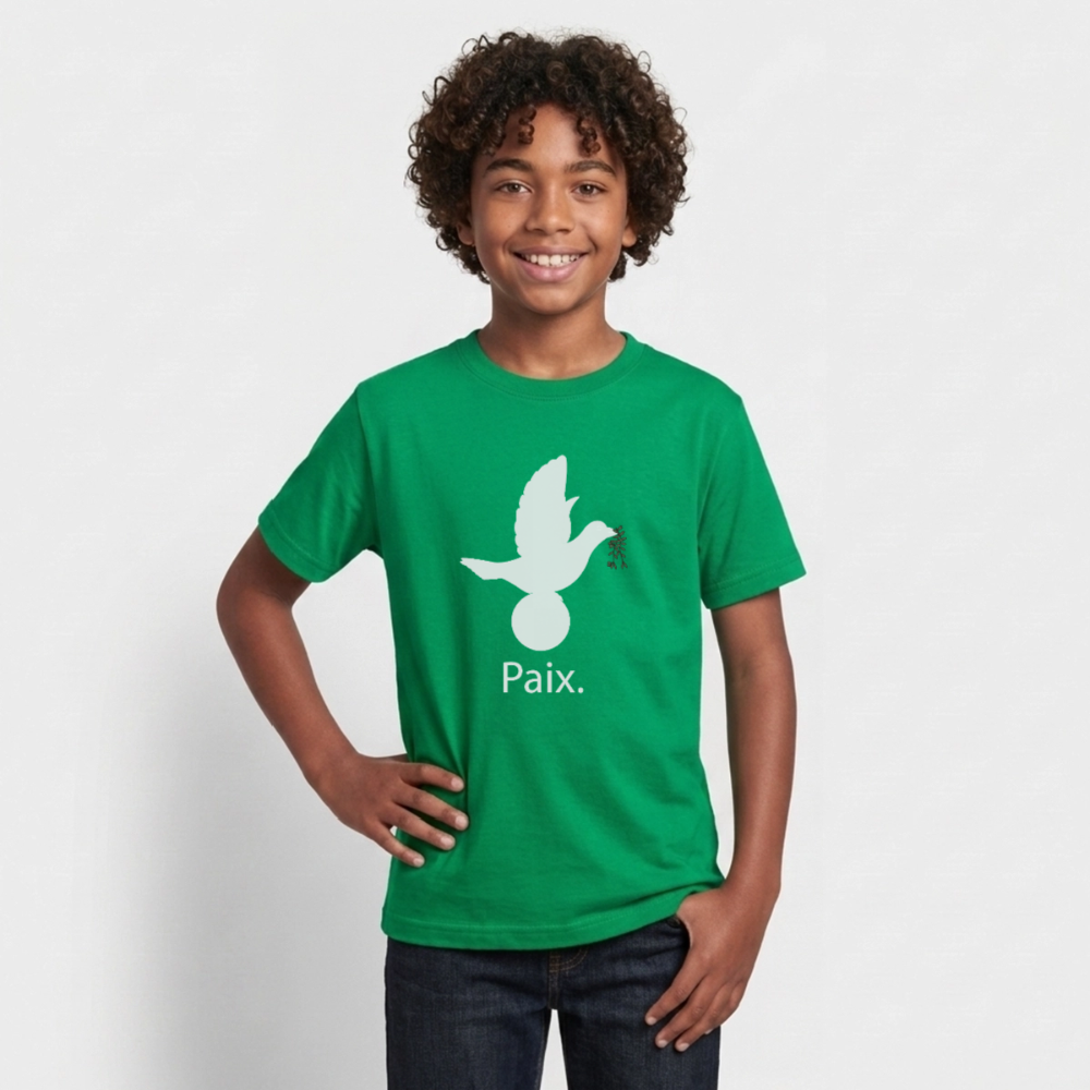 T-shirt Ado  Paix blanc - Lusoquot - vert