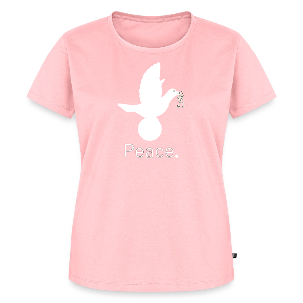 T-shirt Premium Femme Peace blanc - Lusoquot - rose