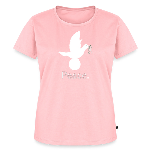 T-shirt Premium Femme Peace blanc - Lusoquot - rose