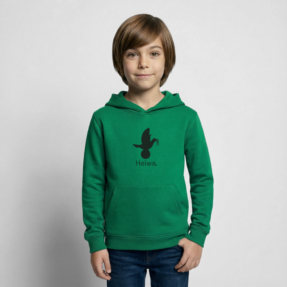 Sweat à capuche Enfant Heiwa noir - Lusoquot - vert