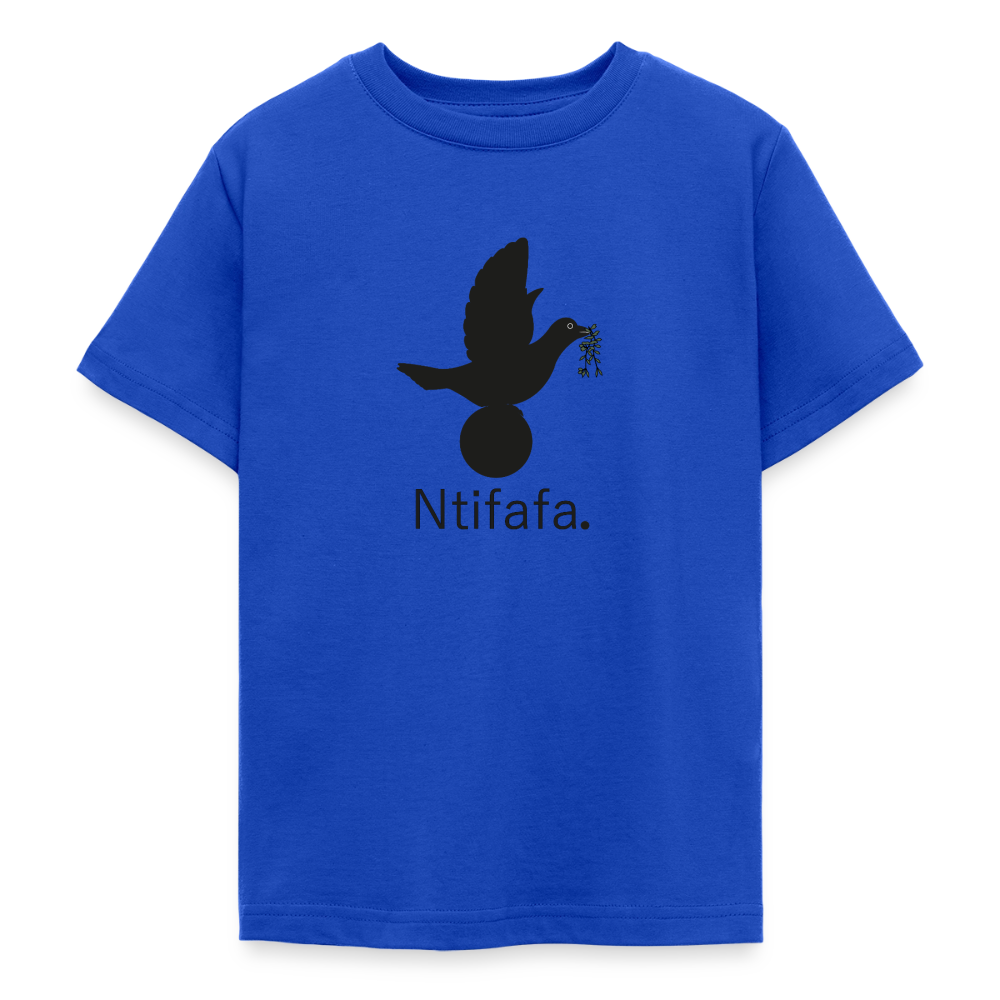 T-shirt Ado Ntifafa noir - Lusoquot - bleu royal