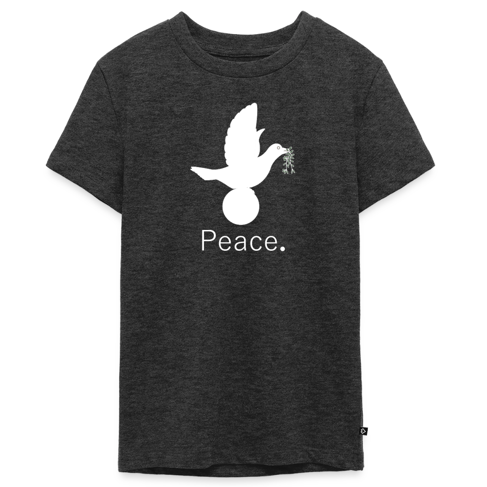 T-shirt Premium Ado Peace blanc Lusoquot - anthracite chiné