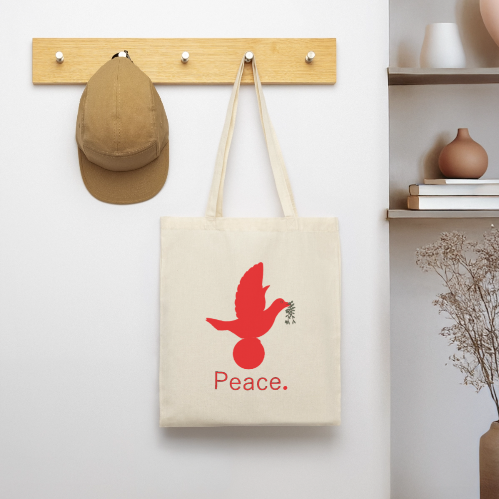 Tote Bag Peace rouge - Lusoquot - nature