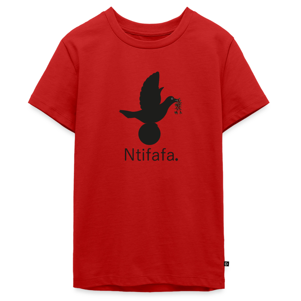 T-shirt Premium Ado Ntifafa noir - Lusoquot - rouge