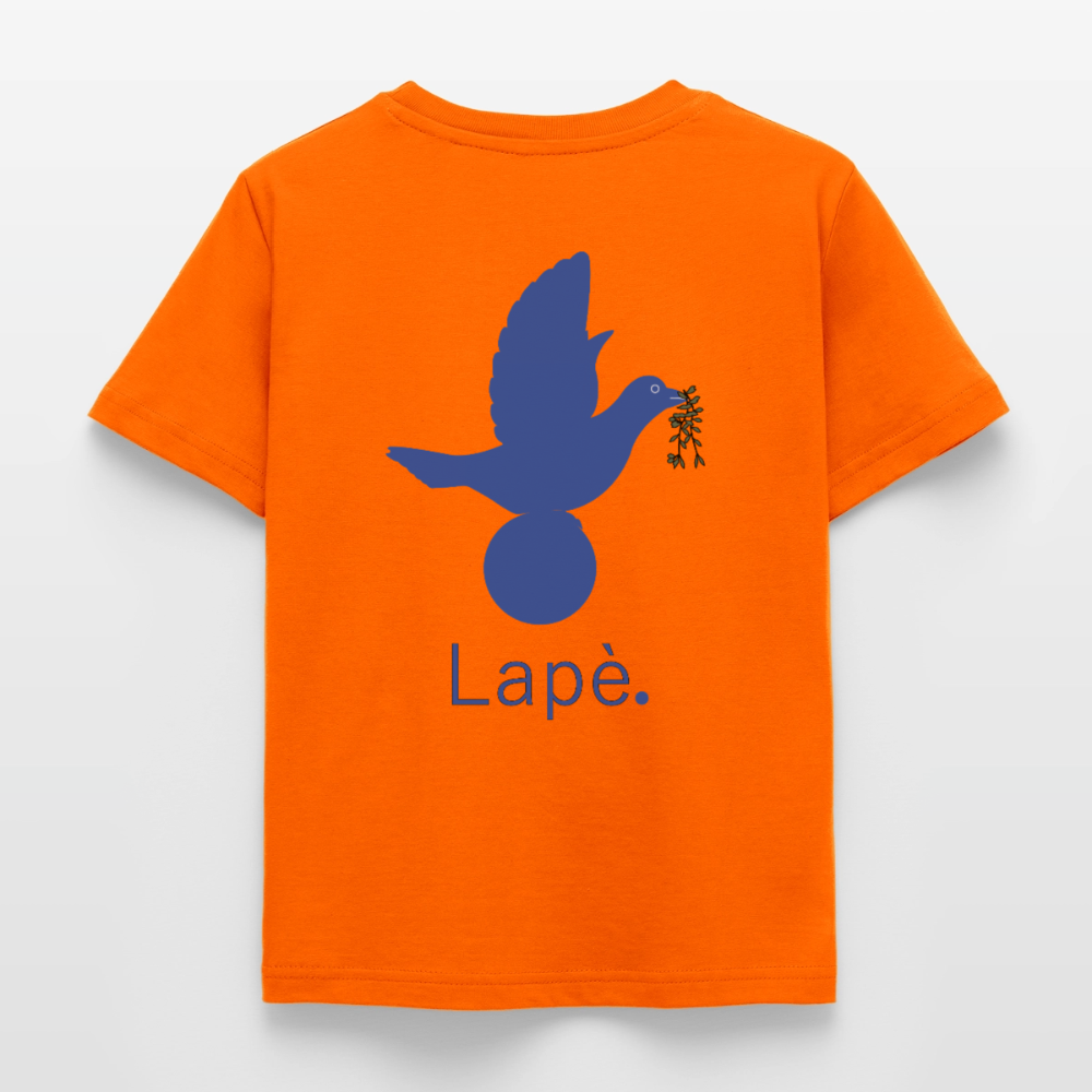 T-shirt Enfant anniversaire 2 ans Lapè bleu - Lusoquot - orange