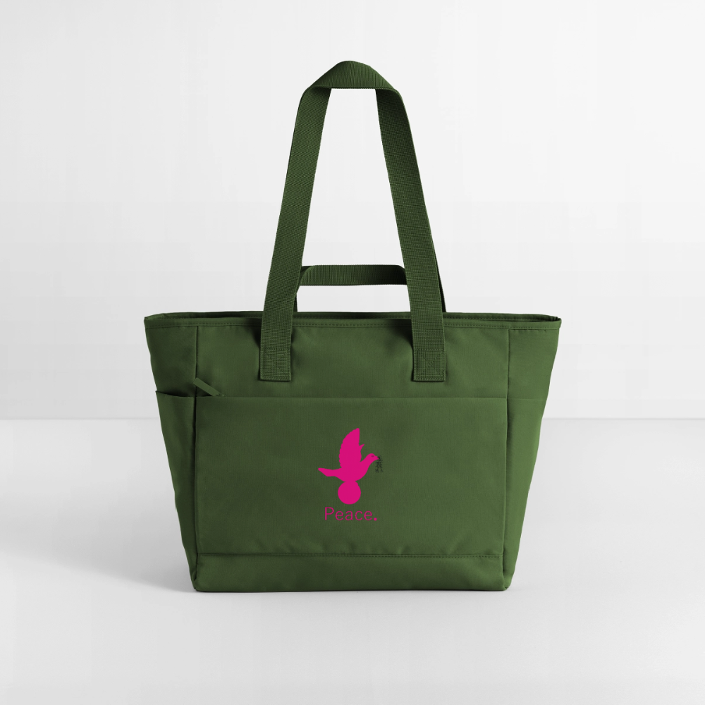 Sac matelassé déperlant Peace rose - Lusoquot - vert sapin