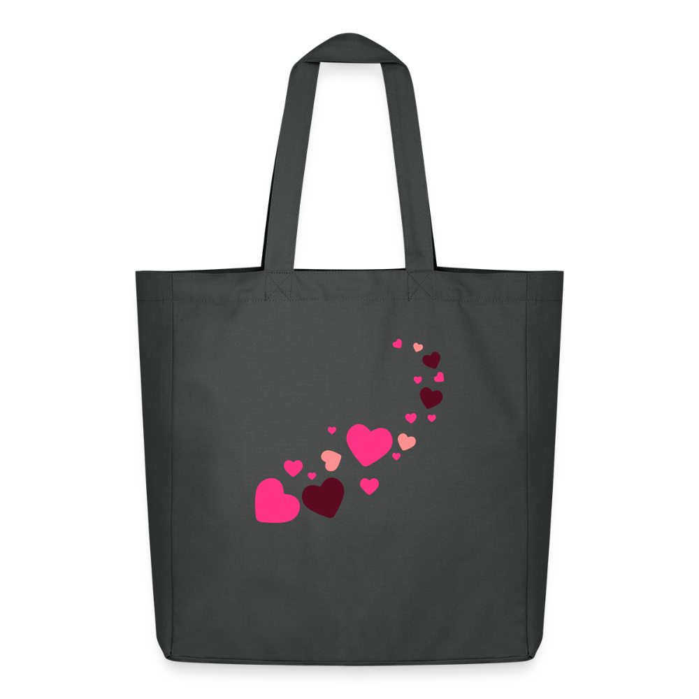 Tote bag Stanley/Stella Midweight recyclé Coeur Peace rose - Lusoquot - charbon