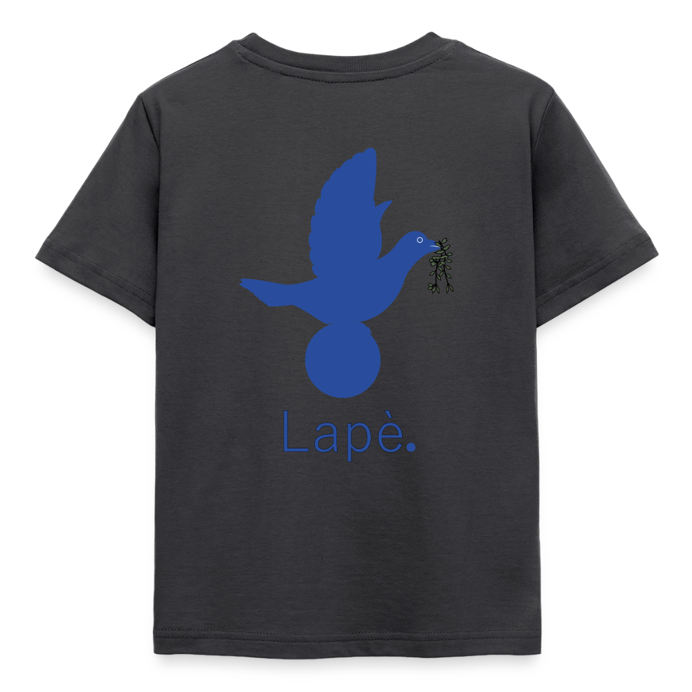 T-shirt Enfant anniversaire Lapè bleu - Lusoquot - charbon