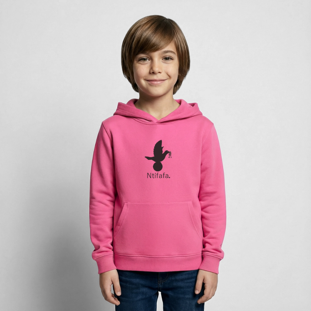 Sweat à capuche Enfant Ntifafa noir - Lusoquot - rose