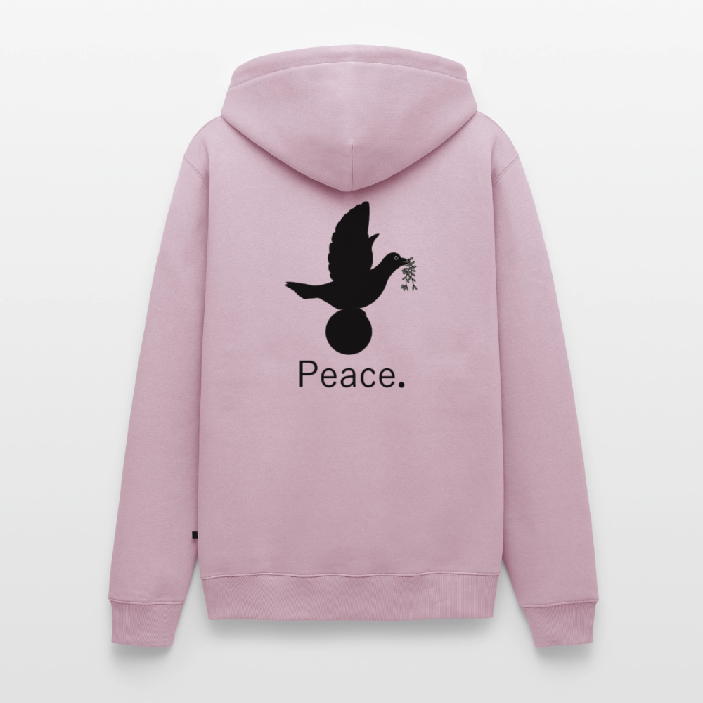 Sweat-shirt à capuche Premium pour hommes Peace and joy Peace noir - Lusoquot - rose poudré