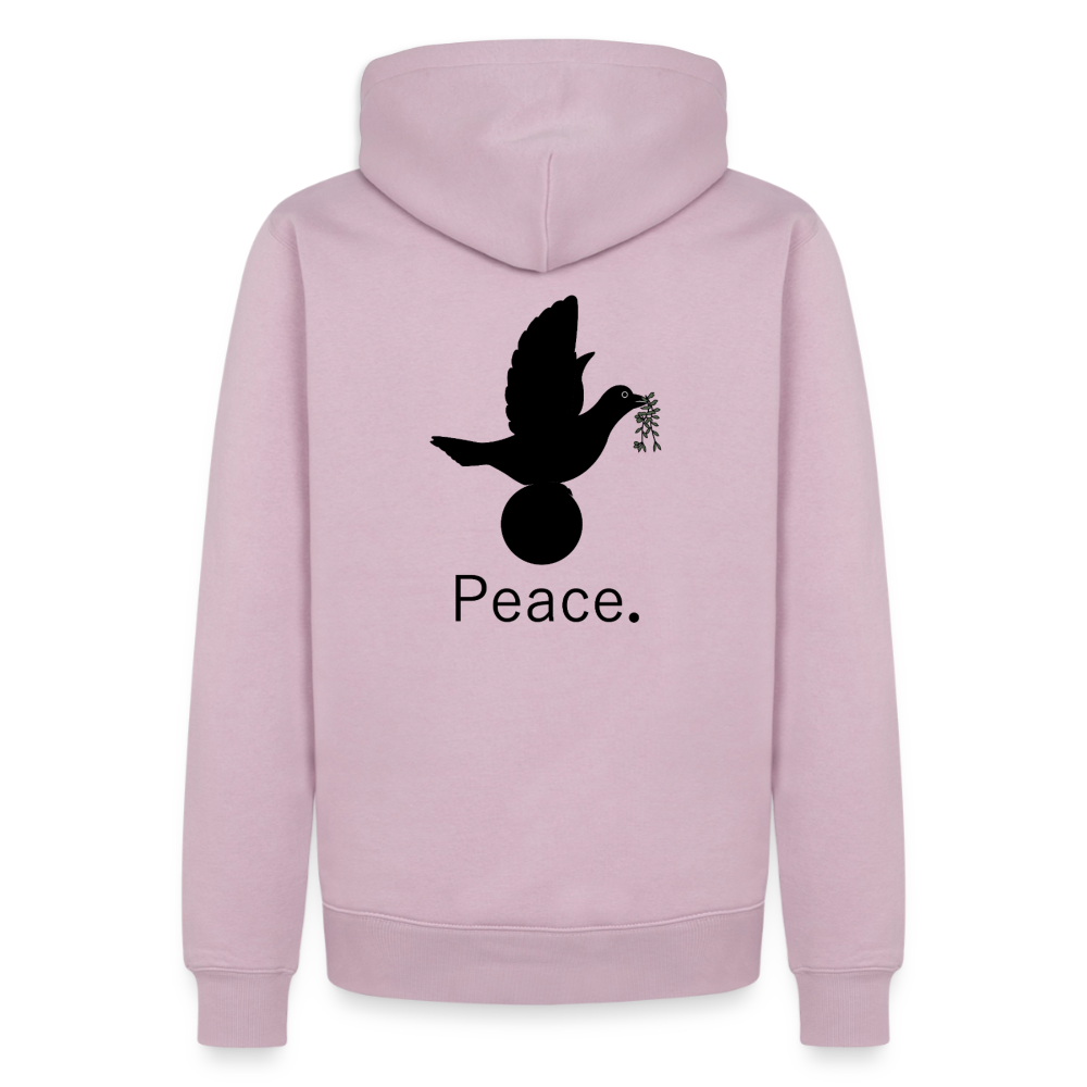 Sweat-shirt à capuche Premium pour hommes Peace and joy Peace noir - Lusoquot - rose poudré