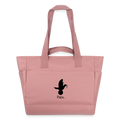 Sac matelassé déperlant Paix noir - Lusoquot - rose poudré