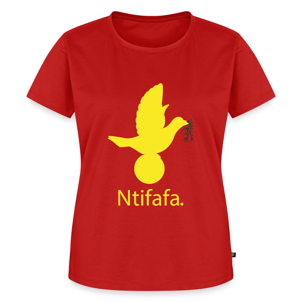 T-shirt Premium Femme Ntifafa jaune - Lusoquot - rouge