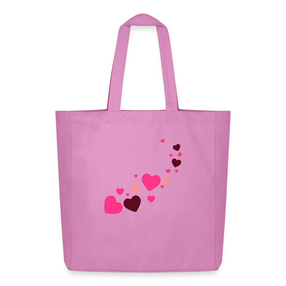 Tote bag Stanley/Stella Midweight recyclé Coeur Peace rose - Lusoquot - rose