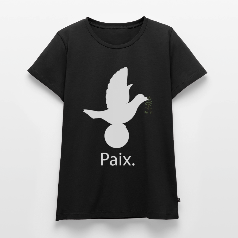 T-shirt Premium Femme Paix blanc - Lusoquot - noir