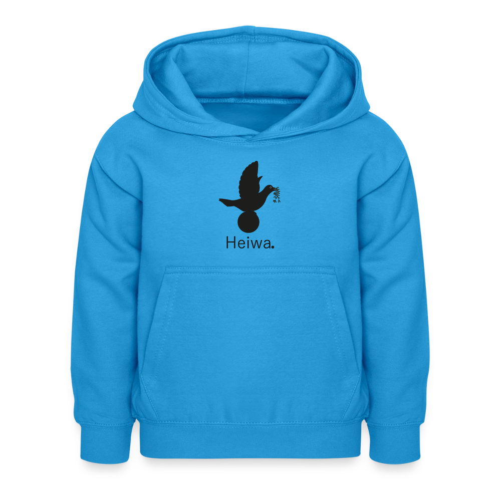 Sweat à capuche Enfant Heiwa noir - Lusoquot - bleu mer