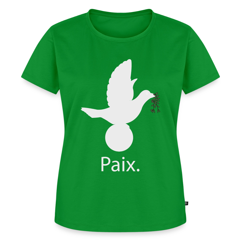 T-shirt Premium Femme Paix blanc - Lusoquot - vert