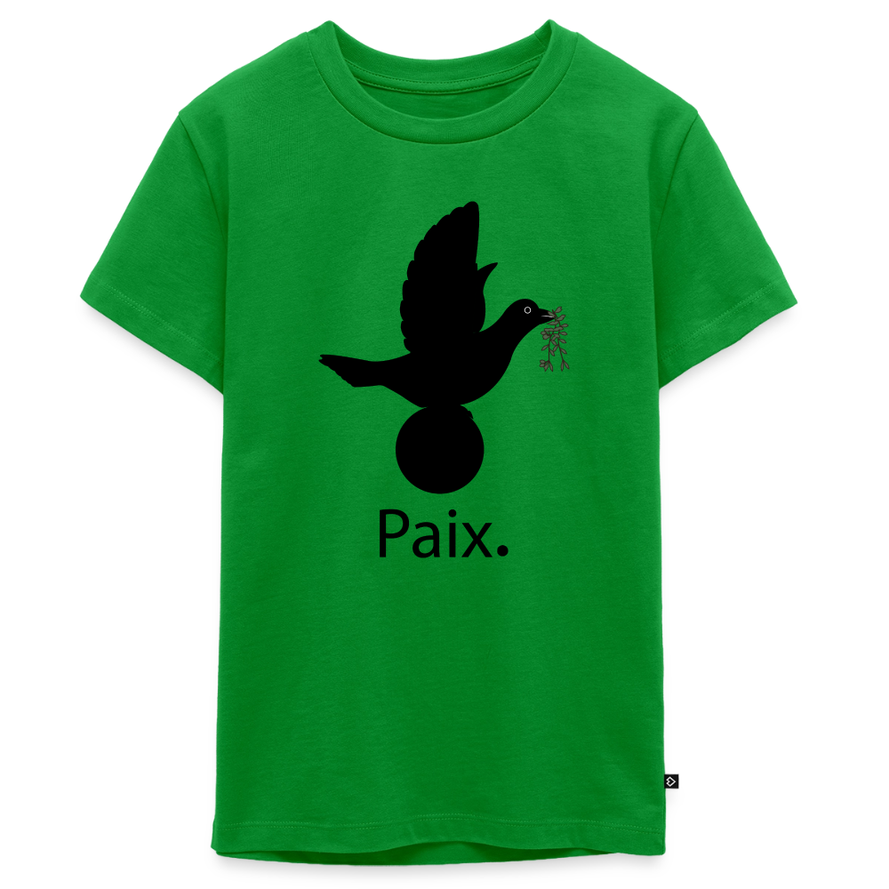T-shirt Premium Ado Paix noir - Lusoquot - vert