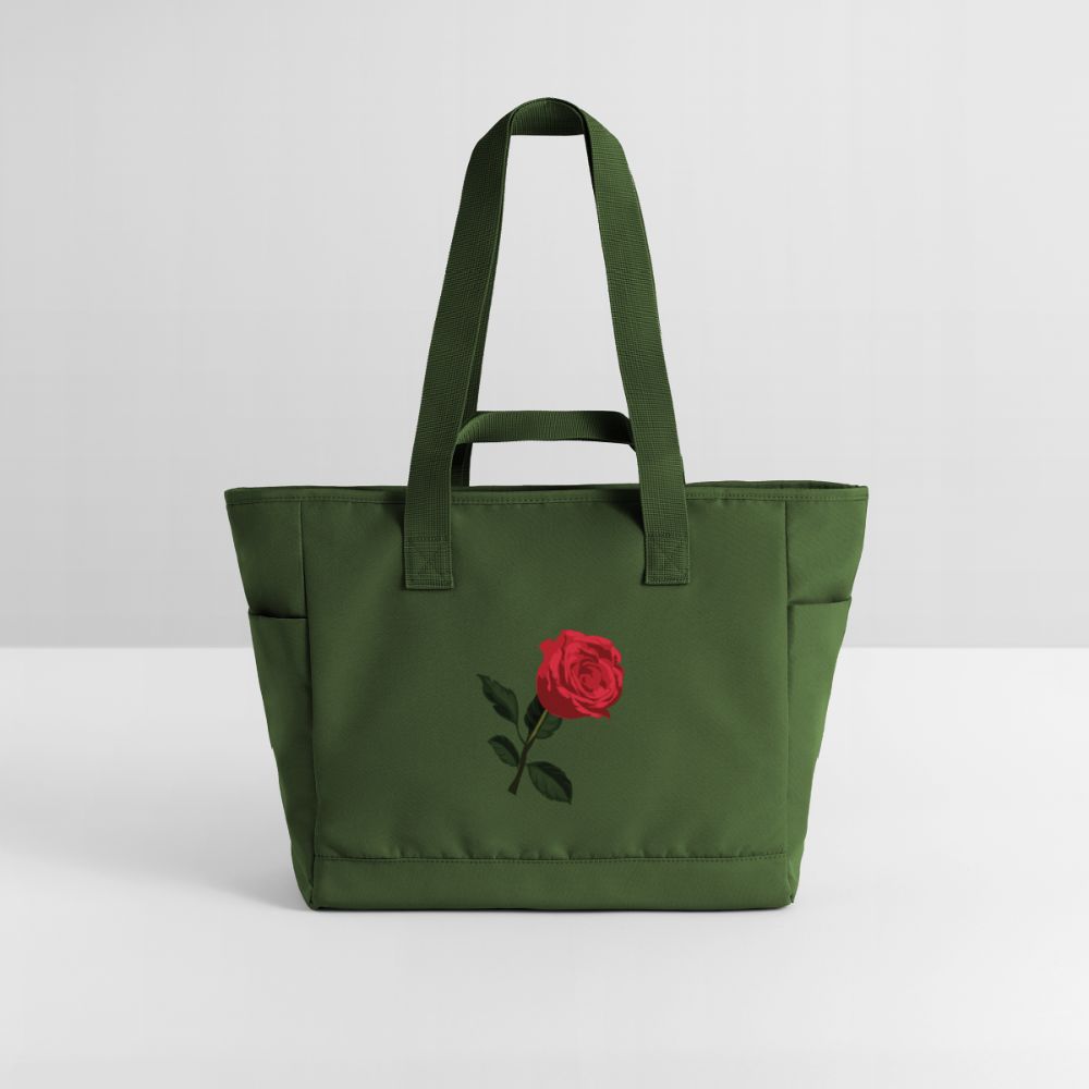 Sac matelassé déperlant Pax rouge -Lusoquot - vert sapin