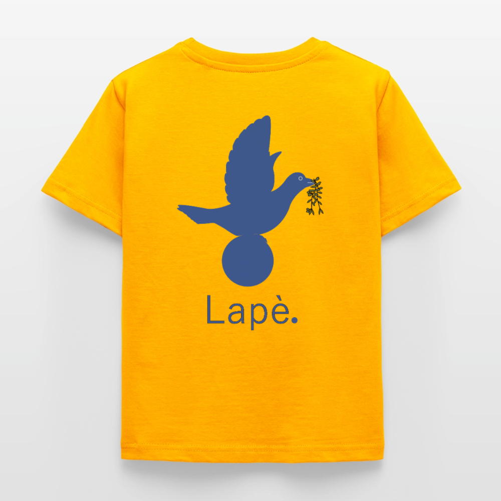 T-shirt Enfant anniversaire Lapè bleu - Lusoquot - or